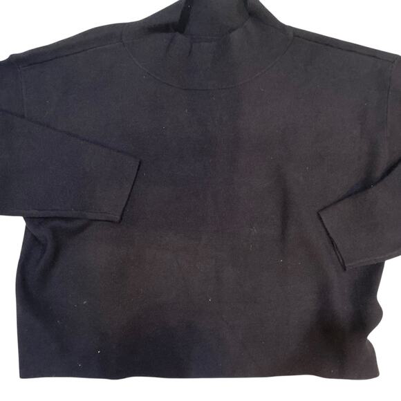 Maeve by Anthropologie WOMEN'S Black Mock Neck Sweater Size- Large - Picture 5 of 12